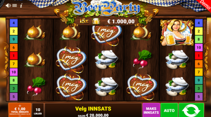 1 090922 beer party spilleautomat