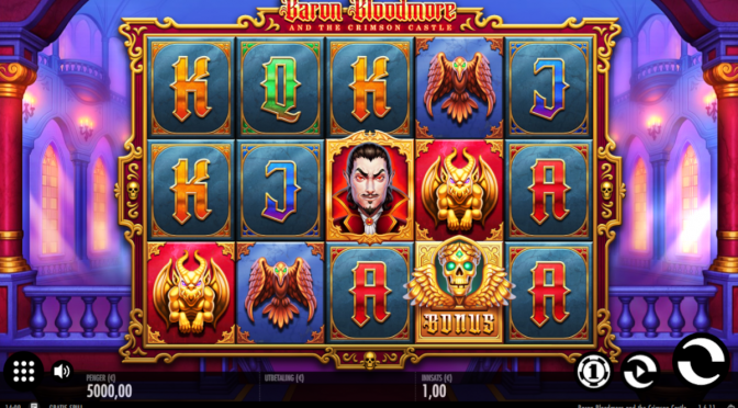 3 0709 baron bloodmore and the crimson castle spilleautomat