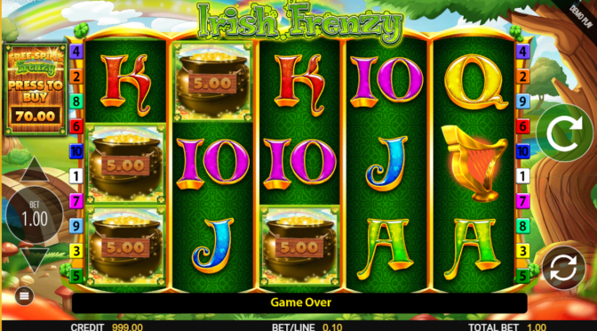 3 190922 irish frenzy spilleautomat