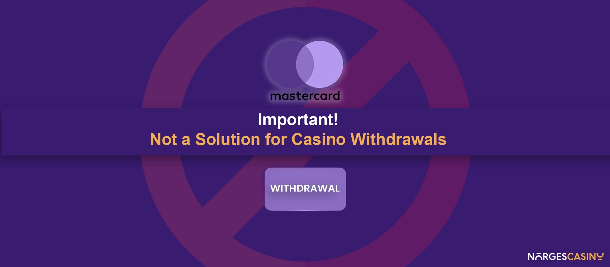 MasterCard withdrawals