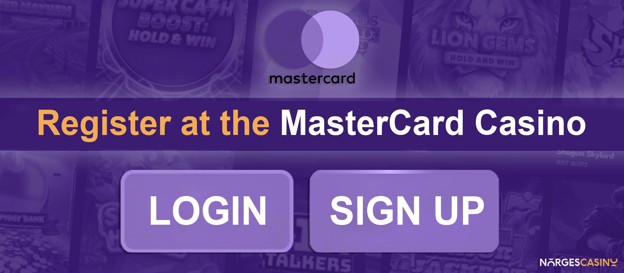 Register at the MasterCard Casino