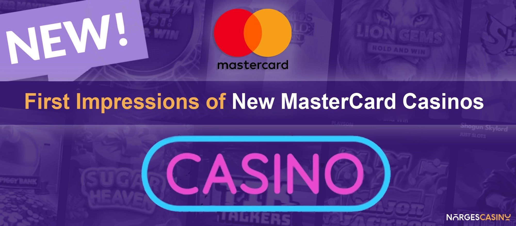 First Impressions of New MasterCard Casinos