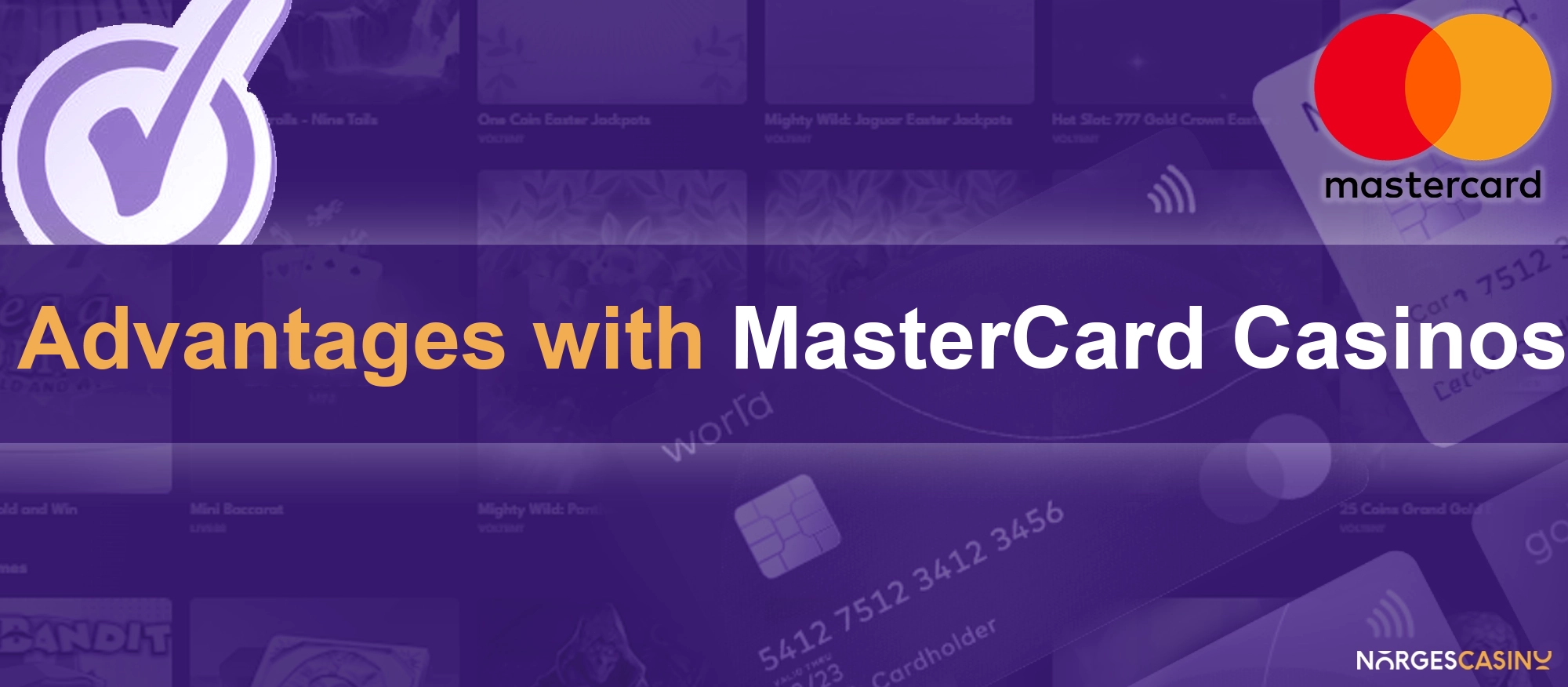 Advantages with mastercard casinos