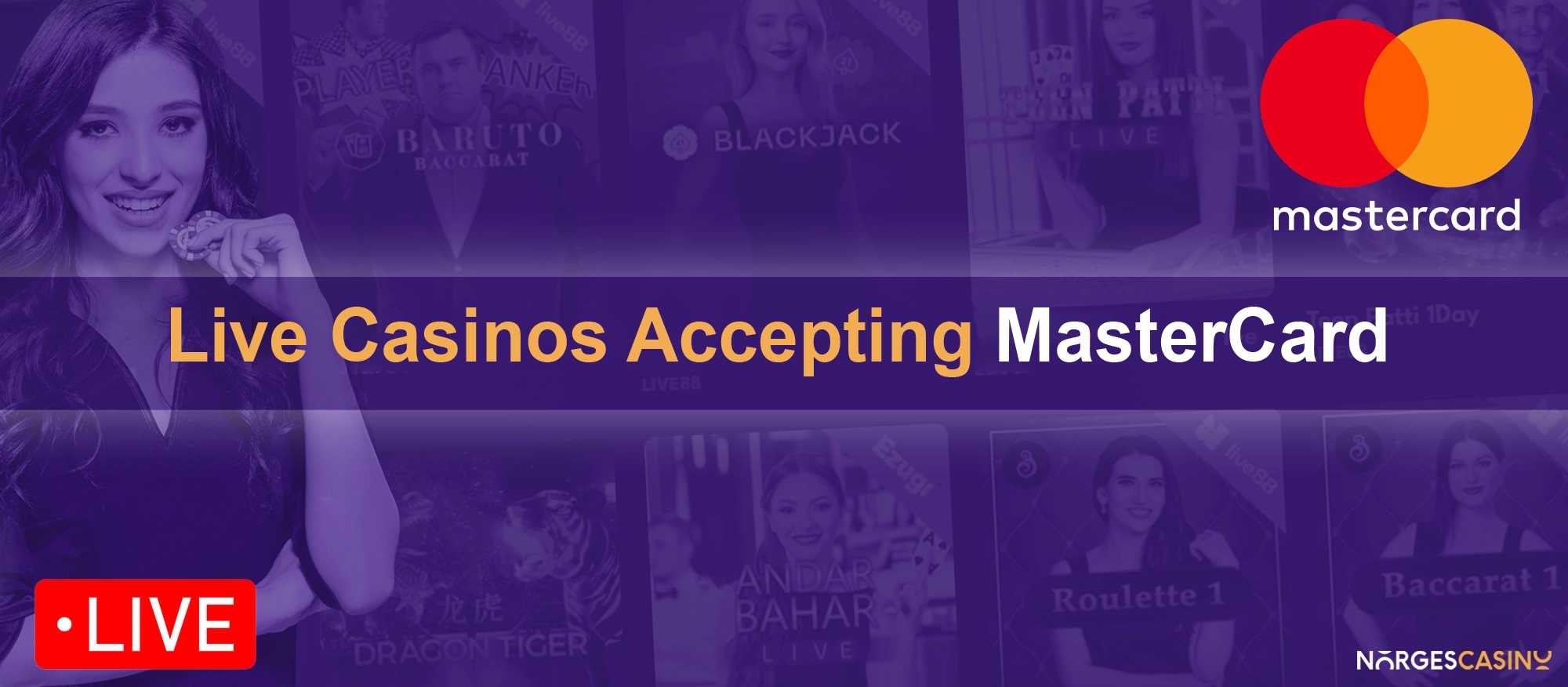Live Casinos accepting MasterCard