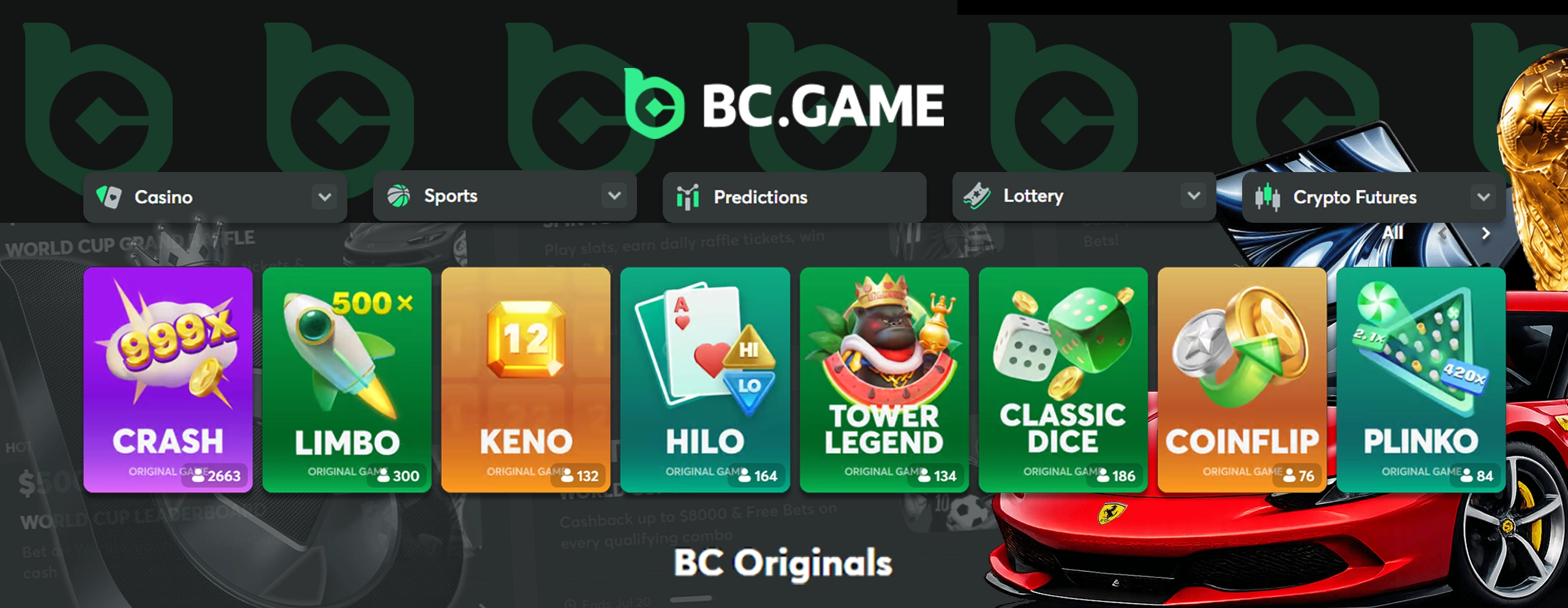 BC originals at BC Game Casino