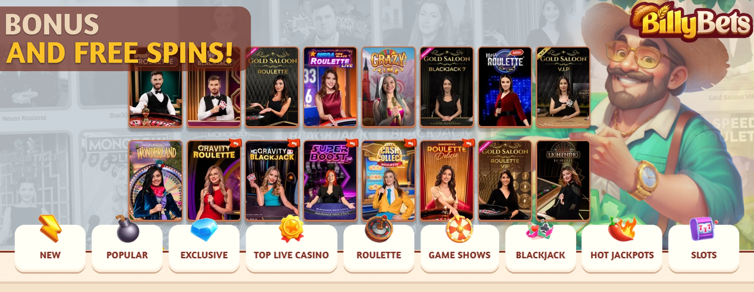 BillyBets Casino slots