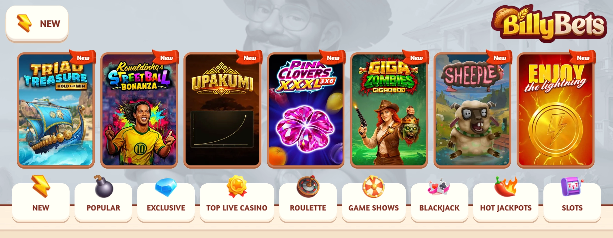 BillyBets Casino new slots