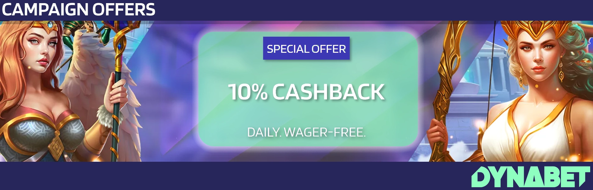 Dynabet Casino cashback offer