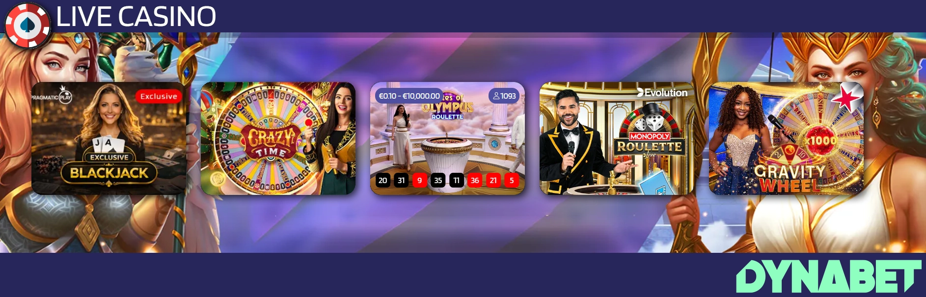 Dynabet Casino live casino