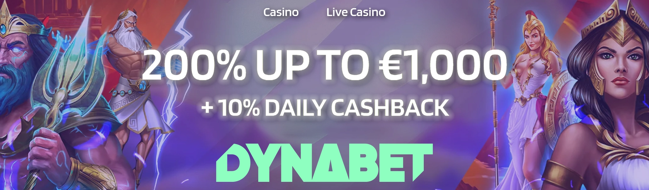 Dynabet Casino welcome offer