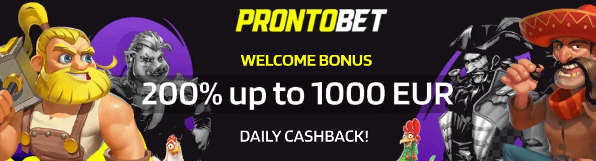 Prontobet Casino welcome bonus