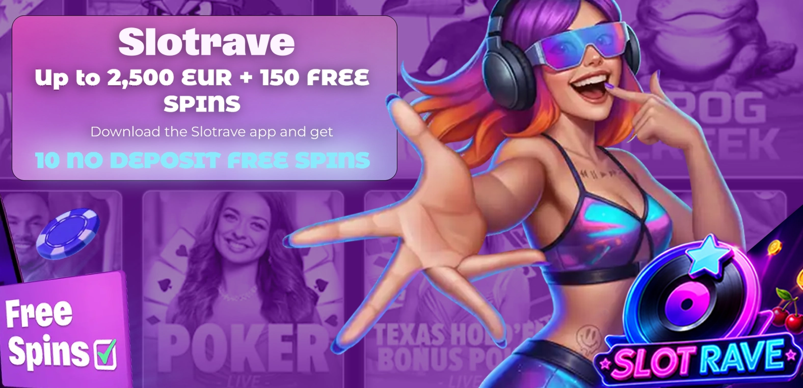 Slotrave Casino welcome bonus 