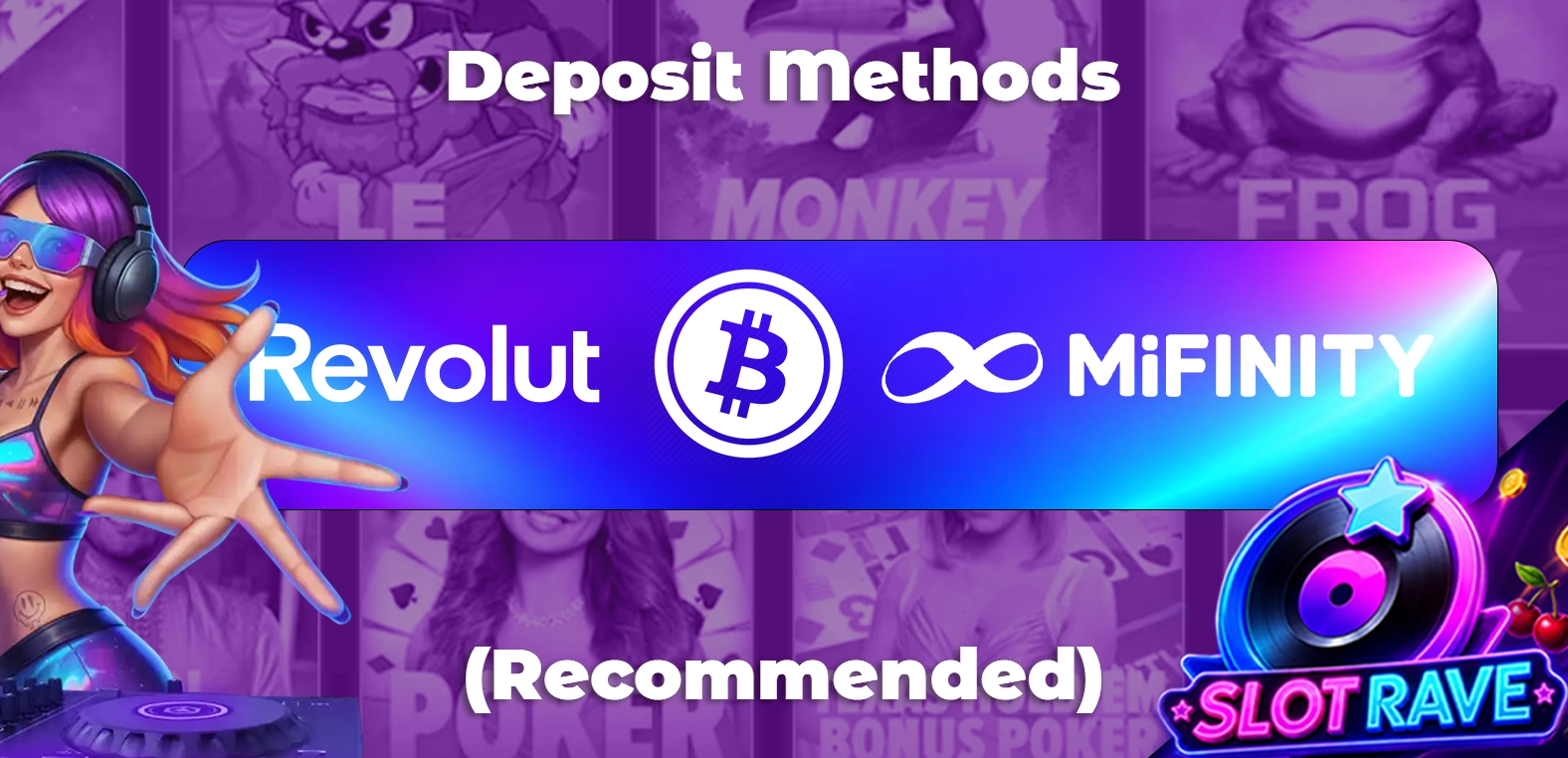 Slotrave Casino recommended deposit methods
